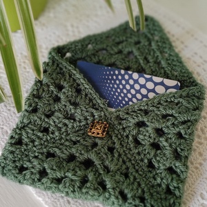 Kicsi zöld bármitartó - táska & tok - pénztárca & más tok - kártyatartó & irattartó - Meska.hu