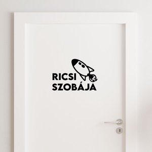 Gyerekszoba Ajtó Matrica - Meska.hu