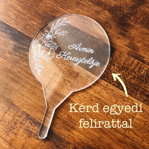 Plexi tortabeszúró, Keresztelő torta jelzés, Otthon & Életmód, Konyhafelszerelés, tálalás, Sütés, főzés, Sütidísz, Fotó, grafika, rajz, illusztráció, Gravírozás, pirográfia, MESKA