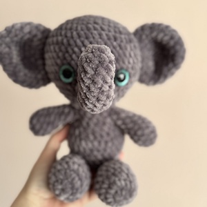 Elemér elefánt, Játék & Sport, Plüssállat & Játékfigura, Elefánt, Horgolás, MESKA