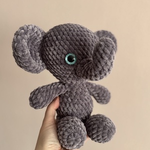 Elemér elefánt - játék & sport - plüssállat & játékfigura - elefánt - Meska.hu