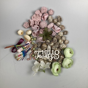 Díszítsd magad! 210 darabos tavaszi, szalmaalapra készülő DIY kopogtató   - otthon & életmód - dekoráció - ajtó- és ablak dekoráció - ajtódísz & kopogtató - Meska.hu