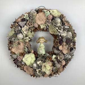 Bájos Borcsa nyári, natúr terméskopogtatója  - otthon & életmód - dekoráció - ajtó- és ablak dekoráció - ajtódísz & kopogtató - Meska.hu