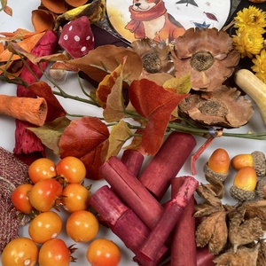 DIY ősz.8 - Díszítsd magad! 90 darabos őszi DIY csomag síkalapra  - otthon & életmód - dekoráció - ajtó- és ablak dekoráció - ajtódísz & kopogtató - Meska.hu
