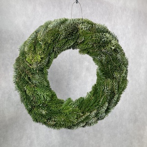 Nordmann fenyőből készült, nem potyogós, könnyűsúlyú alapra készült, dekorálható kopogtató  - karácsony - adventi díszek - adventi ajtódísz - Meska.hu