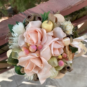 Három barackszínű habrózsás tartós virágdísz a Mini Csokor kollekcióból (MCs-4) - otthon & életmód - dekoráció - virágdísz és tartó - csokor & virágdísz - Meska.hu Három barackszínű habrózsás tartós virágdísz a Mini Csokor kollekcióból (MCs-4) - otthon & életmód - dekoráció - virágdísz és tartó - csokor & virágdísz - Meska.hu