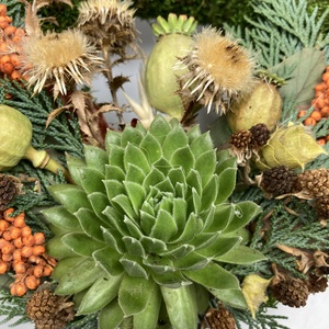 Csend - 2 kövirózsás, lábon álló, sírra helyezhető, növényi részekkel gazdagon díszített mohakoszorú (KK-11) - otthon & életmód - vallás - temetkezési tárgy - sírkoszorú, kegyeleti koszorú - Meska.hu Csend - 2 kövirózsás, lábon álló, sírra helyezhető, növényi részekkel gazdagon díszített mohakoszorú (KK-11) - otthon & életmód - vallás - temetkezési tárgy - sírkoszorú, kegyeleti koszorú - Meska.hu