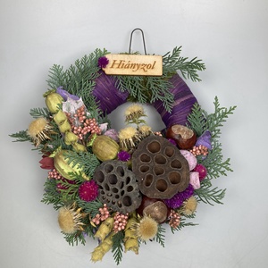 Varázslat csomag - 3 db Bohókás, festett növényi rosttal részben bevont, gazdagon díszített mohakoszorú (KK-26) - otthon & életmód - vallás - temetkezési tárgy - sírkoszorú, kegyeleti koszorú - Meska.hu