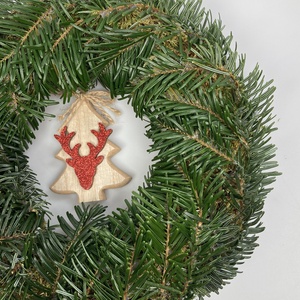 Pehelysúlyú, Nordmann fenyővel borított,  20 cm átmérőjű alapra készült, akár tovább is díszíthető koszorú (NK-1) - karácsony - karácsonyi kültéri dekoráció - Meska.hu