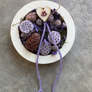 Lógótálca Mini Kollekció - Sápadt lila színvilágú, tartós falikép  , Otthon & Életmód, Dekoráció, Virágdísz és tartó, Csokor & Virágdísz, Virágkötés, MESKA