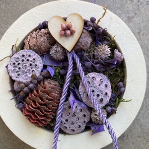 Lógótálca Mini Kollekció - Sápadt lila színvilágú, tartós falikép   - otthon & életmód - dekoráció - virágdísz és tartó - csokor & virágdísz - Meska.hu