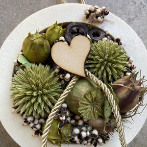 Lógótálca Mini Kollekció - Zöldes színvilágú, tartós falikép   - otthon & életmód - dekoráció - virágdekoráció - virágdíszek - fali virágdekoráció - Meska.hu