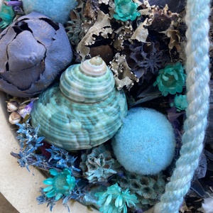 Lógótálca Midi Kollekció - Kékes színvilágú, tartós falikép   - otthon & életmód - dekoráció - virágdísz és tartó - csokor & virágdísz - Meska.hu