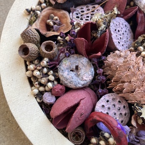 Egyedi színvilágú Lógótálca Maxi Kollekció - Fáradt lila-bordó színvilágú, tartós falikép   - otthon & életmód - dekoráció - virágdísz és tartó - csokor & virágdísz - Meska.hu