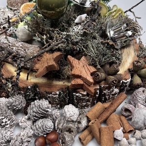 188 darabos, faszelet alapra tervezett DIY adventi koszorú szett fenyőzöld szálgyertyákkal (X-10) - diy (csináld magad) - egységcsomag - Meska.hu