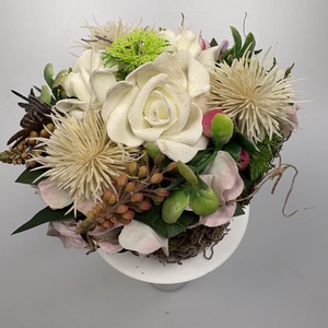 Iszalag - friss színvilágú, selyemvirágos tartós virágdísz a Mini Csokor kollekcióból (MCs-13) - otthon & életmód - virágdekoráció - virágok - virágcsokor - Meska.hu