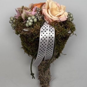 Rózsás - derűs színvilágú, selyemvirágos tartós virágdísz a Mini Csokor kollekcióból (MCs-14), Otthon & Életmód, Virágdekoráció, Virágok, Virágcsokor, Virágkötés, MESKA