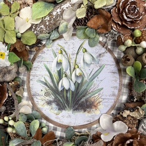 Hóvirágos virágözön második kiadás  - otthon & életmód - dekoráció - ajtó- és ablak dekoráció - ajtódísz & kopogtató - Meska.hu