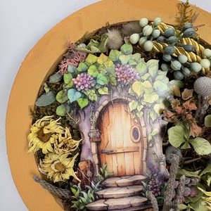 Erdőszéli házikó - üde, tartós falikép a Lógótálca Midi Kollekció tavaszi virágdísz kínálatából  - otthon & életmód - dekoráció - kép & falikép - Meska.hu