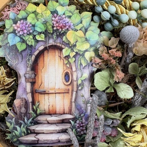 Erdőszéli házikó - üde, tartós falikép a Lógótálca Midi Kollekció tavaszi virágdísz kínálatából  - otthon & életmód - dekoráció - kép & falikép - Meska.hu