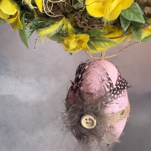 Tollaska - Tartós terméskopogtató mohakoszorún - otthon & életmód - dekoráció - ajtó- és ablak dekoráció - ajtódísz & kopogtató - Meska.hu