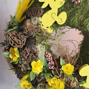 Tollaska - Tartós terméskopogtató mohakoszorún - otthon & életmód - dekoráció - ajtó- és ablak dekoráció - ajtódísz & kopogtató - Meska.hu