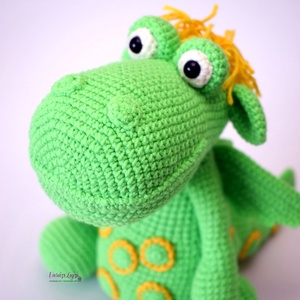 Horgolt Amigurumi Sárkány baba -  - Meska.hu