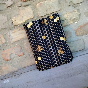 Vízálló méhecskés könyv védő tok, könyvvédő könyv borító könyv takaró - táska & tok - ebook & tablet tok - Meska.hu