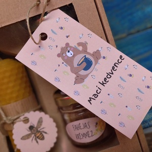 Maci kedvence személyre szabható ,egyedi   Mézes Ajándék szülinapra ,névnapra, vagy csak úgy - élelmiszer - méz & propolisz - Meska.hu