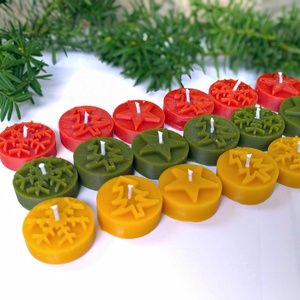  Karácsonyi ajándék méhviasz gyertya mécses  - Meska.hu