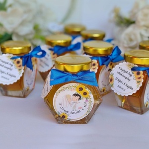  A szerelem édes mint a méz Álomszép Esküvői mézes köszönet ajándék, mézes köszönetajándék ,esküvői köszönetajándék méz - Meska.hu