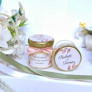 Rose gold Esküvői mézes köszönet ajándék,  köszönetajándék, esküvői köszönet ajándék, Esküvő, Emlék & Ajándék, Köszönőajándék, Mindenmás, MESKA