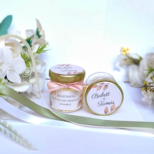 Rose gold Esküvői mézes köszönet ajándék, mézes köszönő ajándék, esküvői köszönet ajándék - esküvő - emlék & ajándék - köszönőajándék - Meska.hu