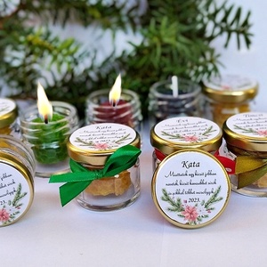 KARÁCSONYI  személyre szabható mécses az általad kért felirattal, céges ajándéknak is - karácsony - karácsonyi lakásdekoráció - karácsonyi illatgyertya, mécses - Meska.hu
