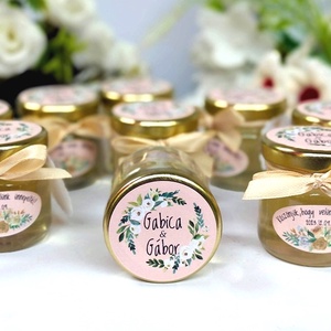 Esküvői mézes köszönet ajándék, mézes köszönetajándék, esküvői köszönet ajándék - Meska.hu