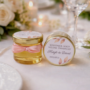 Esküvői mézes köszönet ajándék, mézes köszönetajándék, esküvői mézes köszönő  ajándék - Meska.hu