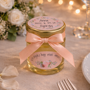 Esküvői mézes köszönet ajándék, mézes köszönetajándék, köszönő ajándék, vendég ajándék - esküvő - emlék & ajándék - köszönőajándék - Meska.hu