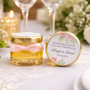 Rose gold Esküvői mézes köszönet ajándék, mézes köszönő ajándék, esküvői köszönet ajándék, Esküvő, Emlék & Ajándék, Köszönőajándék, Mindenmás, MESKA