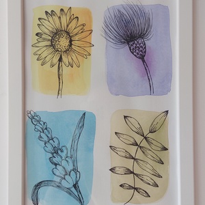 Vad virágok, Művészet, Grafika & Illusztráció, Egyéb rajzok, Festészet, MESKA