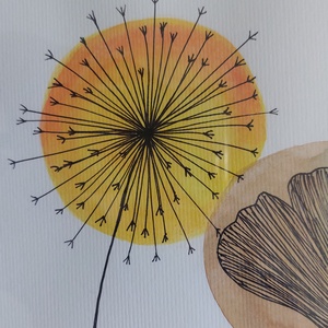 Virágok - művészet - festmény - festmény vegyes technika - Meska.hu