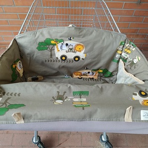 Bevásárlókocsi huzat  Szafari  félig bélelt ( szimpla béléssel)  - játék & sport - Meska.hu