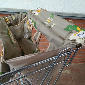 Bevásárlókocsi huzat  Szafari  félig bélelt ( szimpla béléssel)  - játék & sport - Meska.hu