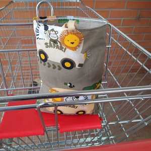 Bevásárlókocsi huzat  Szafari  félig bélelt ( szimpla béléssel)  - játék & sport - Meska.hu