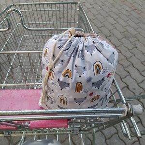 Bevásárlókocsi huzat teljesen bélelt, öt ponton záródó biztonsági övvel - baba - mama - utazási kellékek - bevásárlókocsi huzat - Meska.hu