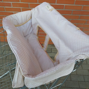 Bevásárlókocsi huzat tároló zsákkal, félig bélelt - Meska.hu