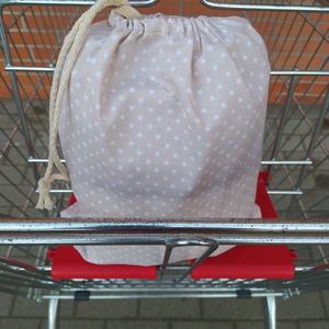 Bevásárlókocsi huzat tároló zsákkal, félig bélelt - játék & sport - 3 éves kor alattiaknak - bevásárlókocsi huzat - Meska.hu