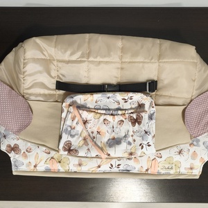 Bevásárlókocsi huzat ,teljesen bélelt, öt ponton záródó biztonsági övvel, ajándék tároló zsákkal - játék & sport - 3 éves kor alattiaknak - bevásárlókocsi huzat - Meska.hu