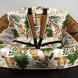 Bevásárlókocsi huzat ,teljesen bélelt, öt ponton záródó biztonsági övvel, ajándék tároló zsákkal - Meska.hu