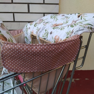 Bevásárlókocsi huzat, teljesen bélelt  - baba - mama - utazási kellékek - bevásárlókocsi huzat - Meska.hu