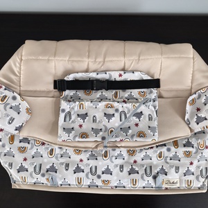 Bevásárlókocsi huzat, teljesen bélelt - baba - mama - utazási kellékek - bevásárlókocsi huzat - Meska.hu